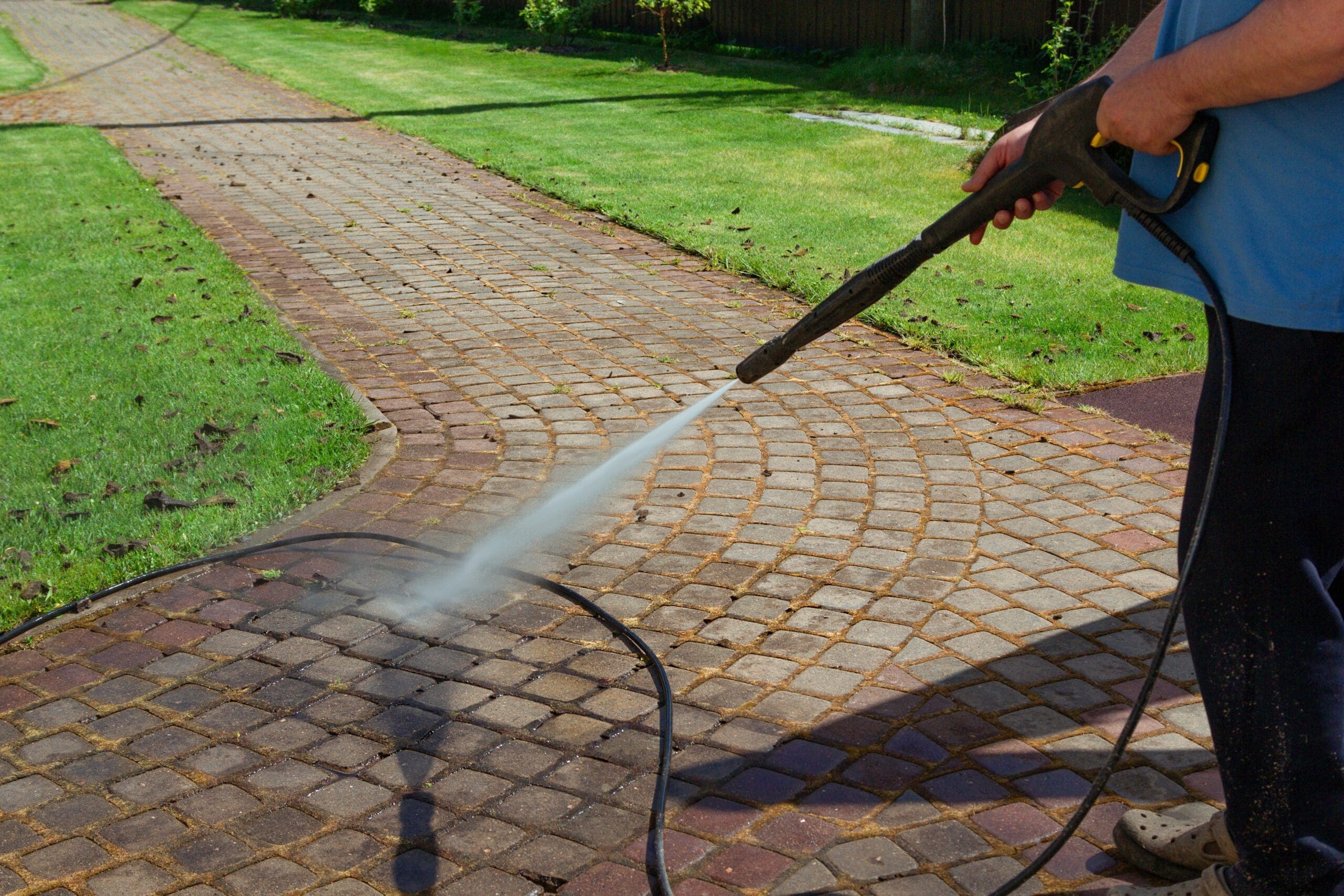 Paver and hardscape cleaning